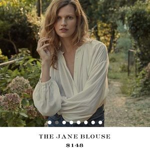 Doen Jane Blouse in Salt XS EUC